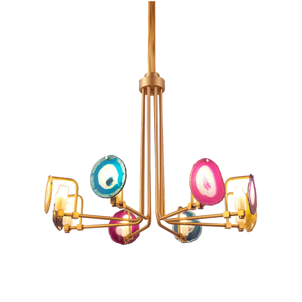 Pendant design lamp Branquinho by Eichholtz (8 lampshades)