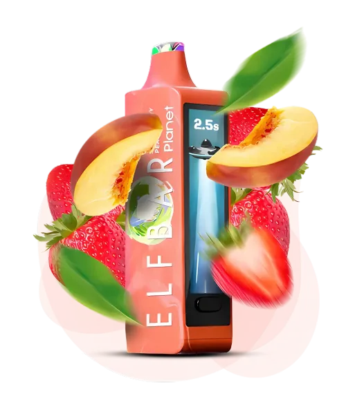 Elf Bar Planet 25000 - Strawberry Peach (5% nic)