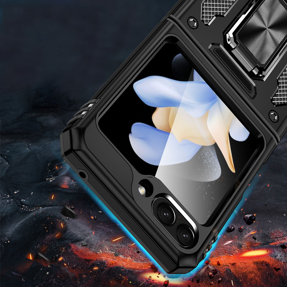 Чехол Safe Case с кольцом и защитой камеры для Samsung Galaxy Z Flip 6
