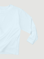 Лонгслив оверсайз Mjölk Голубой, уценка