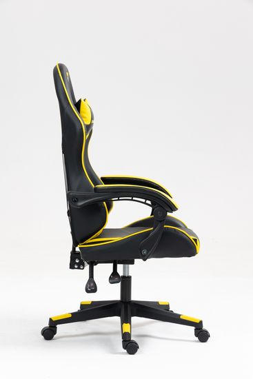 Кресло спортивное TopChairs Shadow черно-желтый