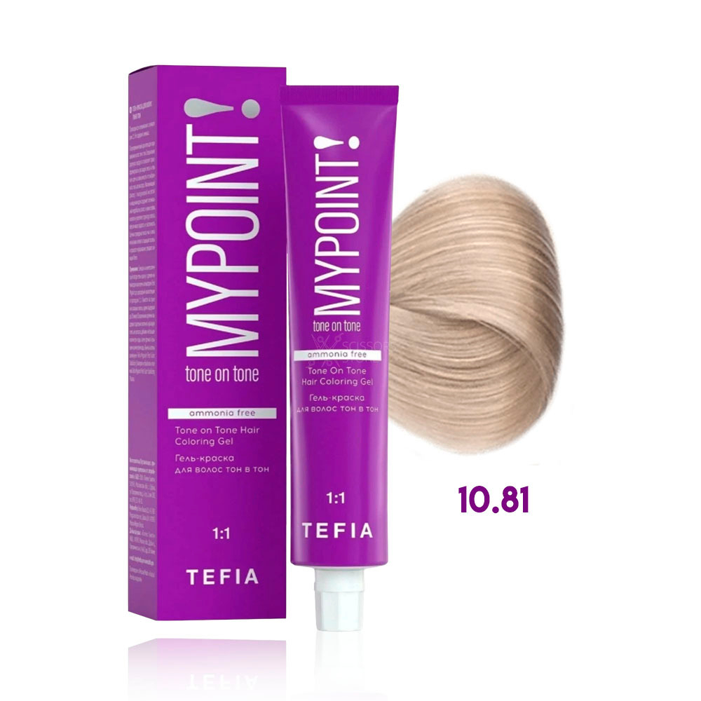 TEFIA  Гель краска для волос тон в тон, 60 мл