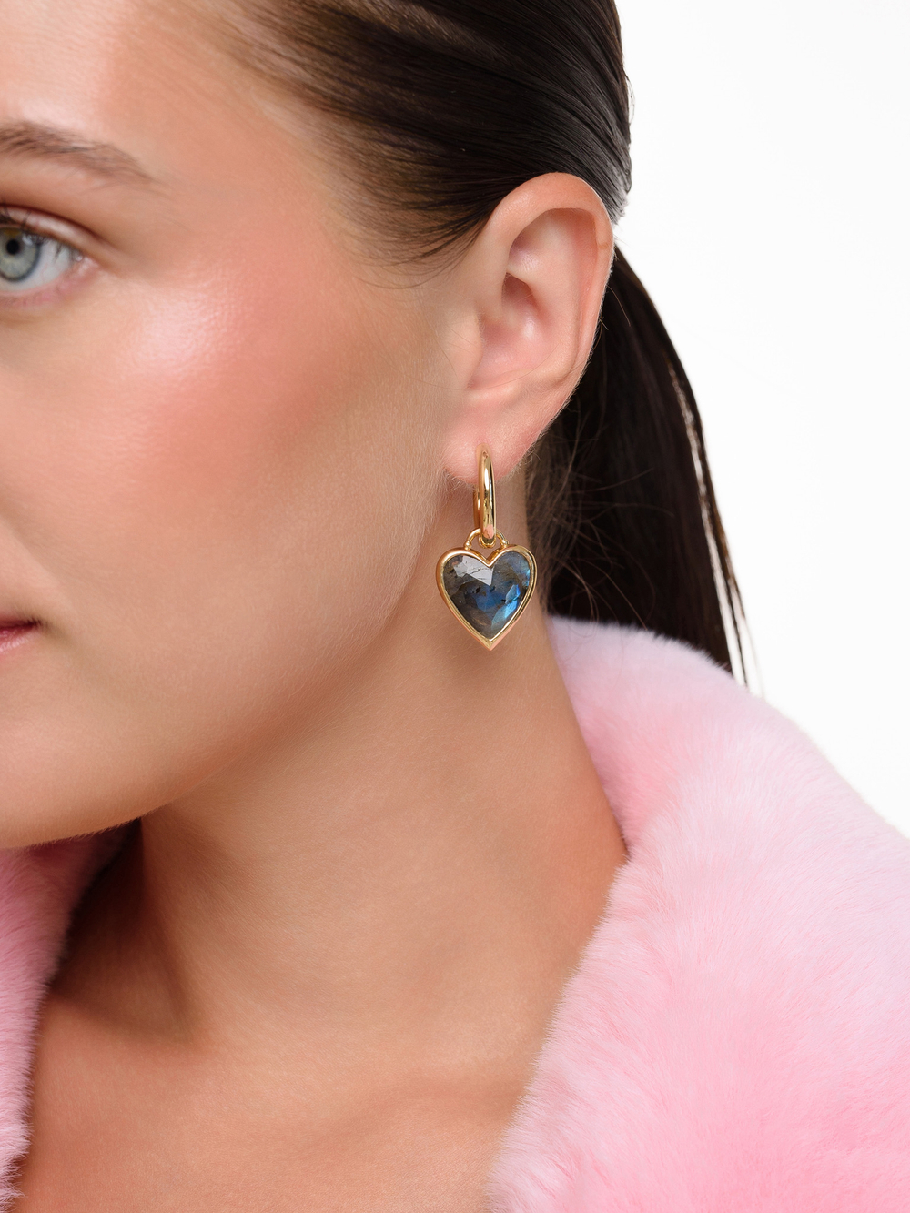 Серьги с лабрадором