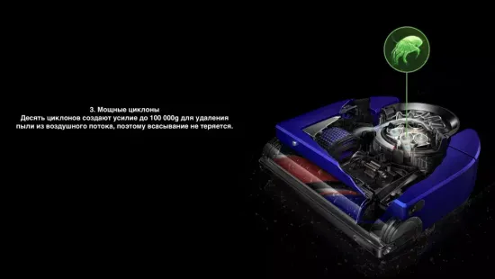 Робот-пылесос Dyson 360 Vis Nav, синий