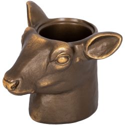 Статуэтка кашпо Олень Эклер Бронза
