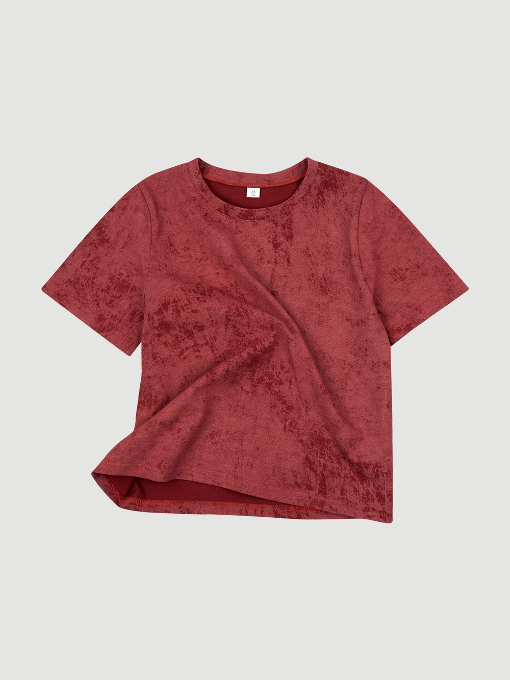 Футболка базовая с эффектом варки Mjölk Red Vintage