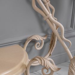 Кованый стол консоль Аделаида-2 Айвори