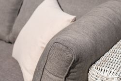 "Лунго" трансформирующаяся лаунж-зона из искусственного ротанга, цвет бежевый