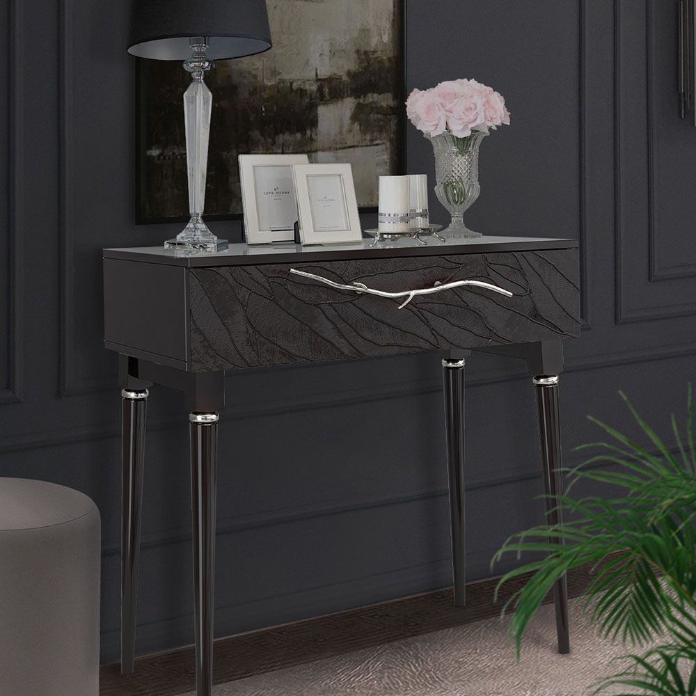 Консоль Арт Колор leaves Классик Сильвер Терпкий коричневый