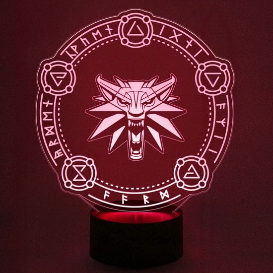 Настольная 3D лампа Ведьмак The Witcher