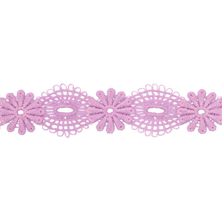 3AR324 Кружево матовое гипюр 3,5см*13,72м (148 сиреневый)