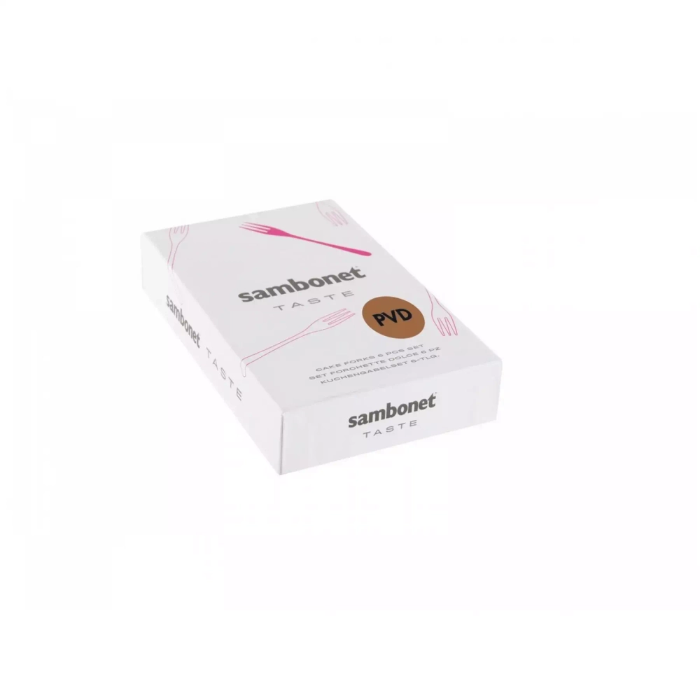 Sambonet - Набор из 6 медных вилок Taste PVD / артикул   52553CA5  / GTIN 8014808164354