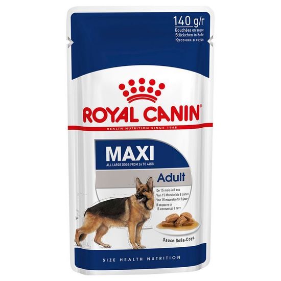 Royal Canin Maxi Adult влажный корм для собак крупных пород 140 гр соус Royal Canin Maxi Adult влажный корм для собак крупных пород 140 гр соус