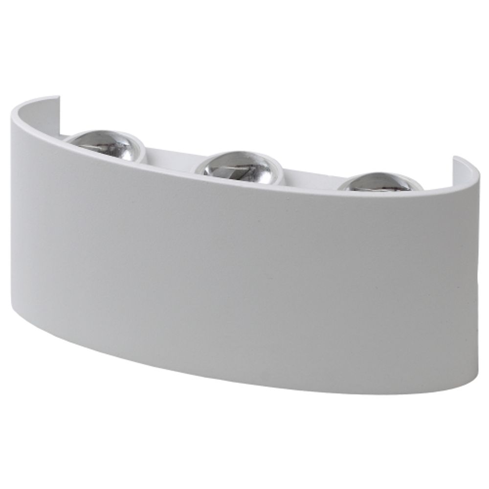 Светильник декоративный настенный светодиодный ЭРА WL12 WH 6х1Вт 3000К IP54 белый для интерьера и фасадов зданий | Фасадная декоративная подсветка