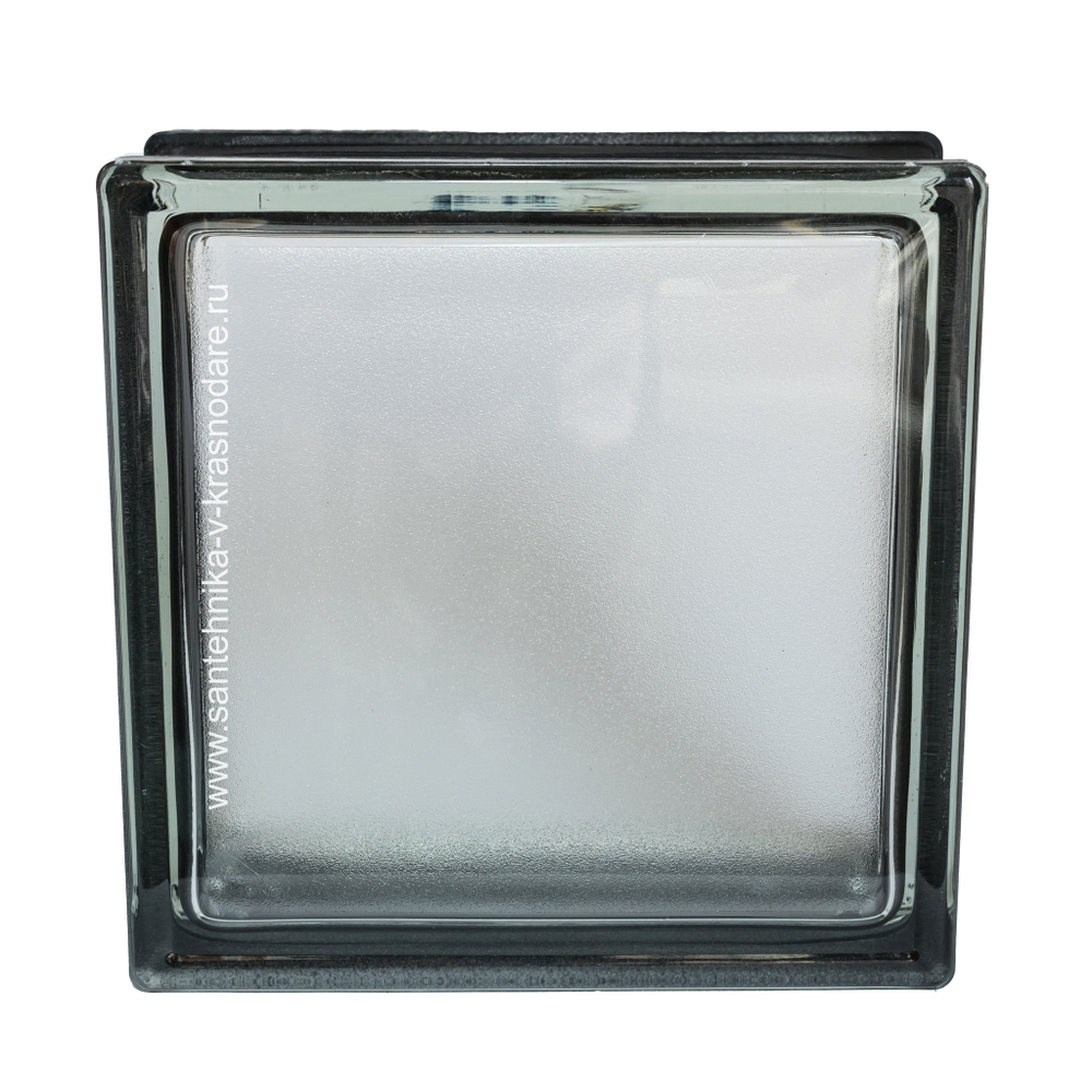 Купить Стеклоблок бесцветный арктик черный бриллиант Vitrablok 19х19х8