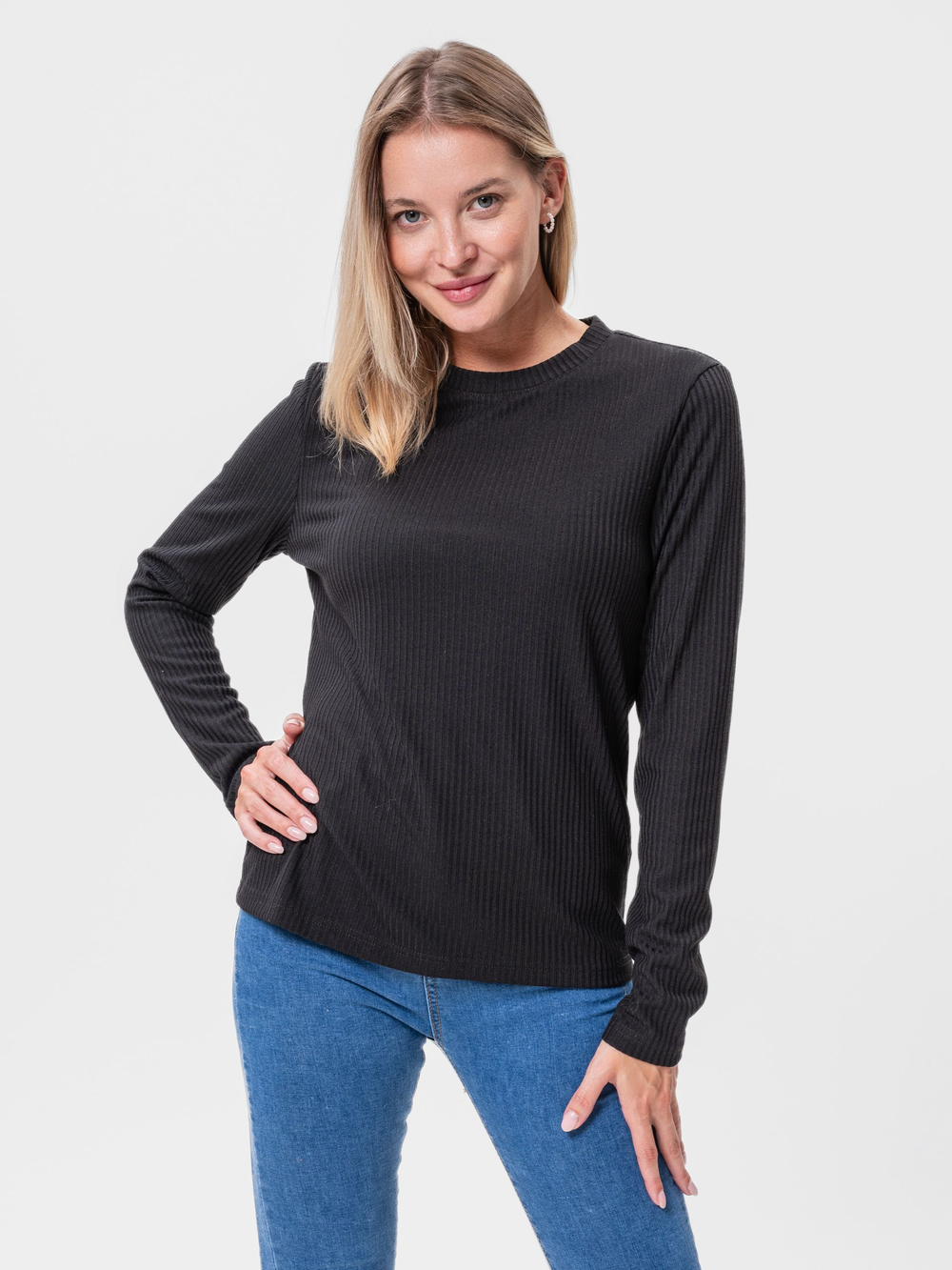 Лонгслив базовый из лапши