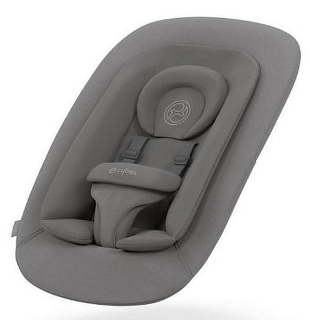 Стульчик для кормления Cybex Lemo 4 в 1 с мягкими чехлами Comfort Inlay Suede Grey/Stunning Black