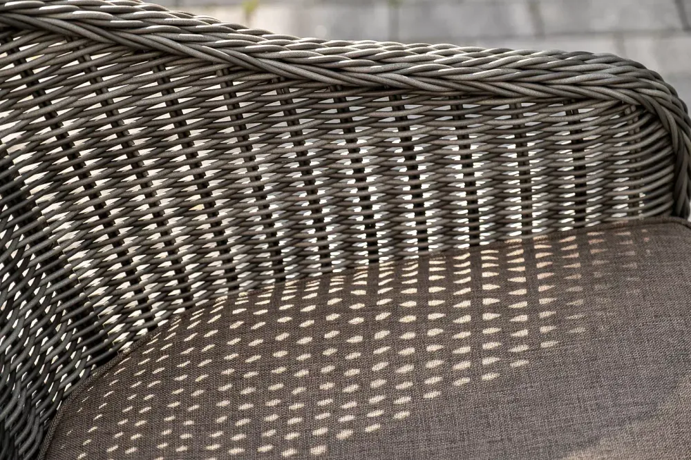 "Равенна" обеденная группа плетеная, цвет графит