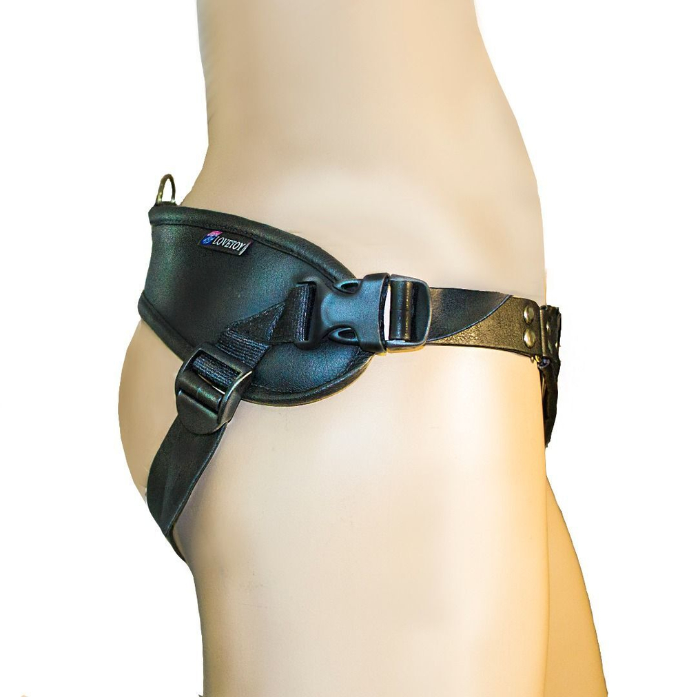 Страпон премиум класс (S) WOMAN MEDIUM с 3 насадками (Цвет: телесный с черным)