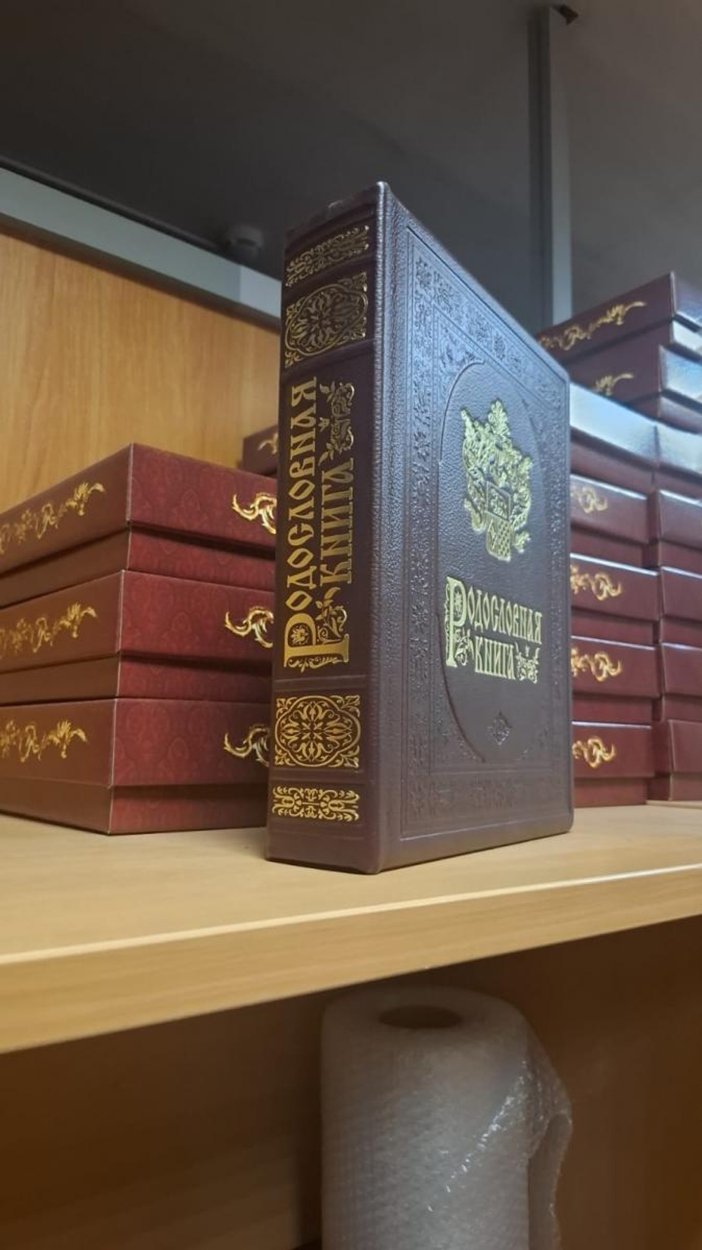 Подарочная родословная книга "Рыцарская", натуральная кожа