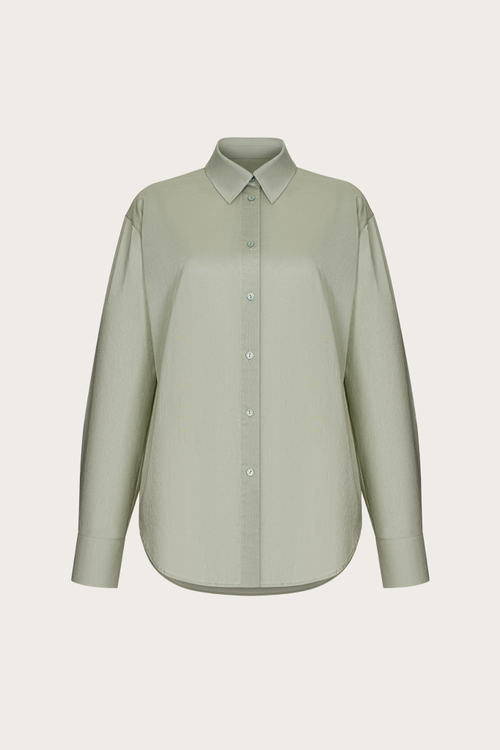 БЛУЗА ИЗ ЗЕЛЕНОГО ХЛОПКА