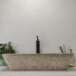 Раковина из мрамора Rectangle Big Cream SM-61588 60*40*13