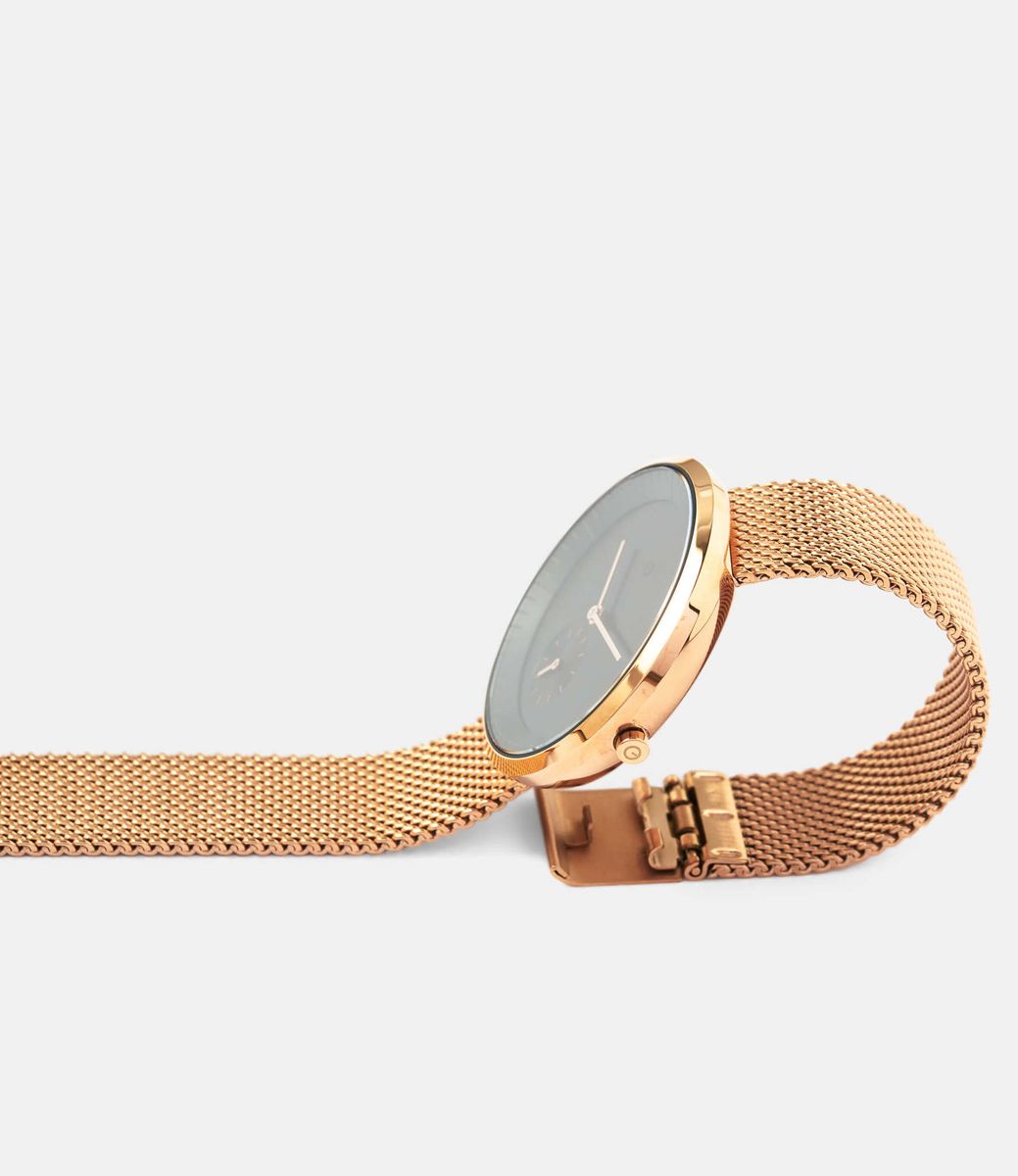 Hodina Kirkland Mesh — часы в цвете розовое золото (34 мм)