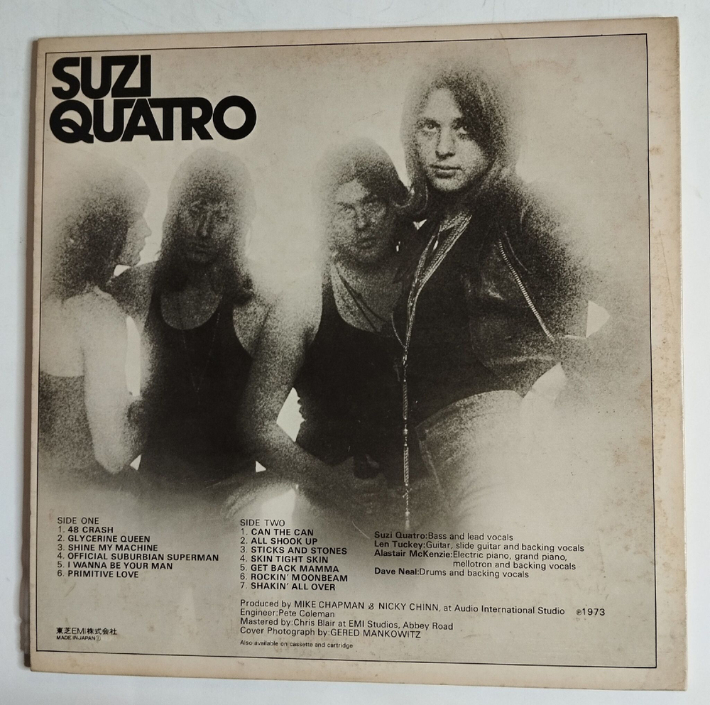 Винтажная виниловая пластинка LP Suzi Quatro (Japan 1975) (Obi)