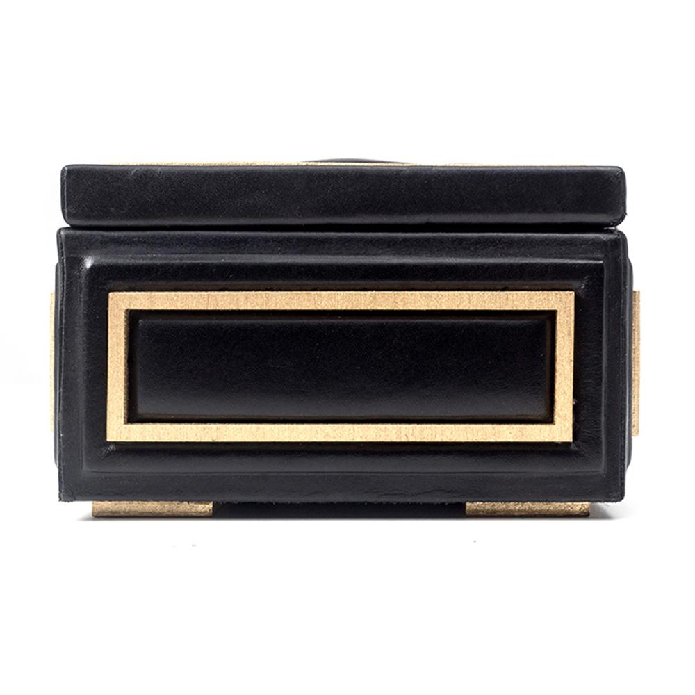 Шкатулка прямоугольная «Deco». Цвет черный