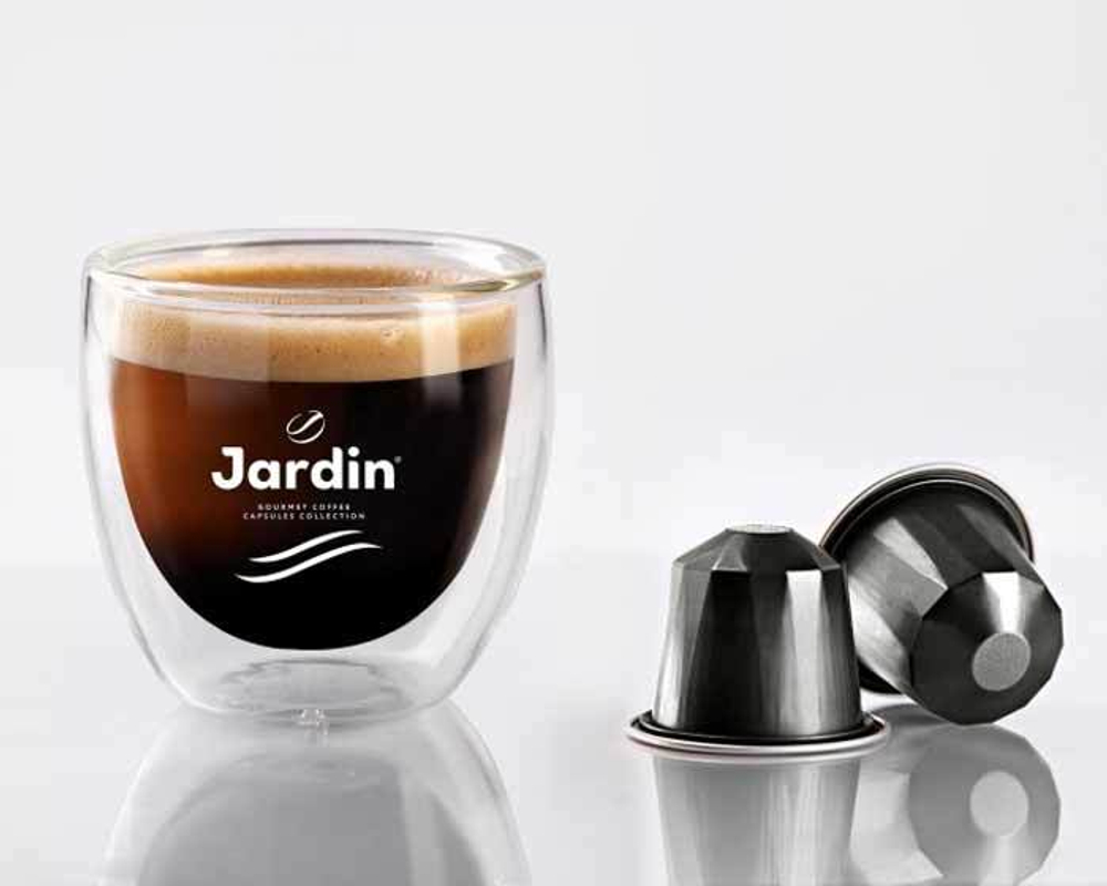 Кофе в капсулах Jardin Ristretto, 10 капсул для кофемашин Nespresso (Жардин)