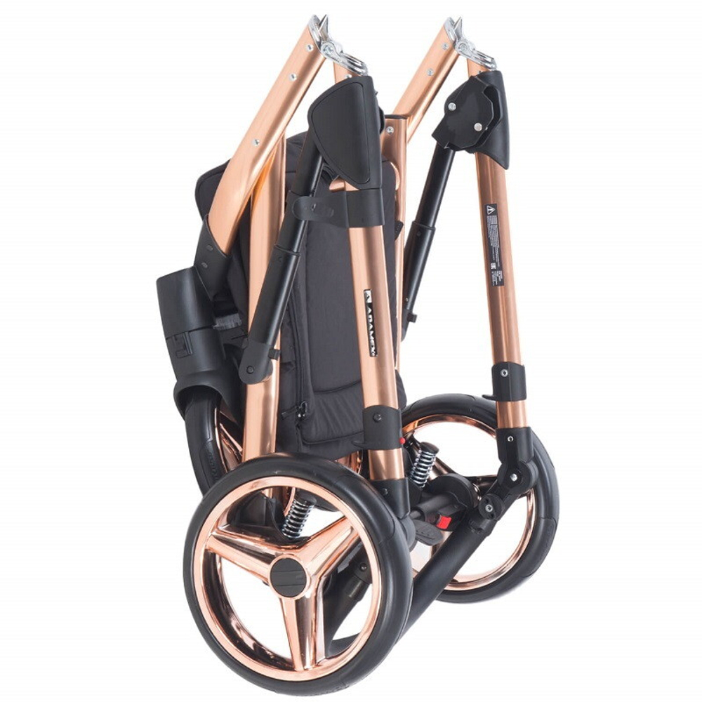 Детская коляска Adamex Chantal Star Collection 2 в 1 STAR004 серый+роз.золото