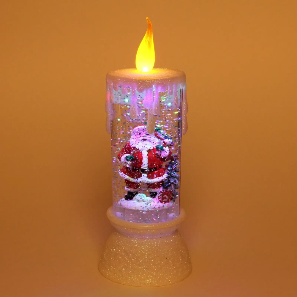 Сувенир с подсветкой «Зимняя свеча» 25*9,5 см