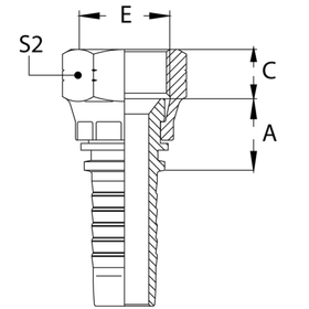 Фитинг DN 20 JIC (Г) 1.1/16