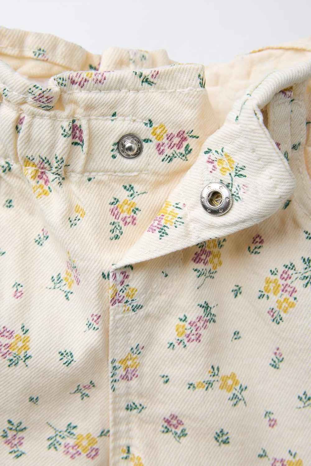 ZARA ШОРТЫ ИЗ ТВИЛА PAPERBAG COMFORT, ЭКРЮ