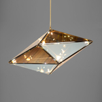 Pendant design lamp  Maxhedron Horizontal by Bec Brittain (Amber)