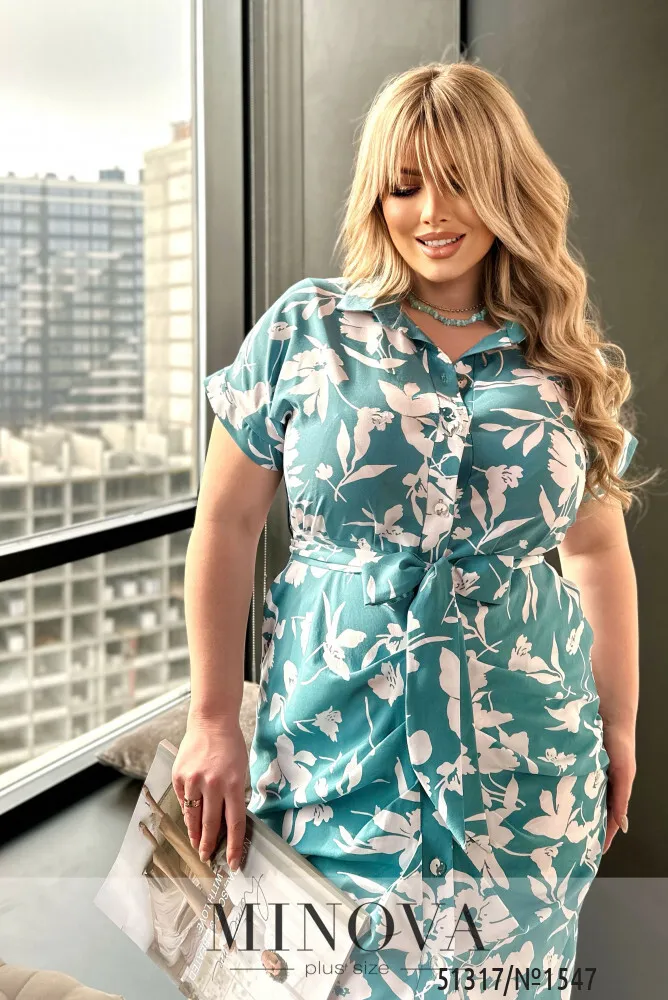 Платье 1547-бирюзовий Minova