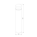 Садово-парковый светильник 1532 TECHNO LED 3000K чёрный 1532 TECHNO LED черный