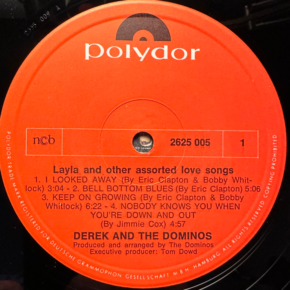 Derek & The Dominos - Layla And Other Assorted Love Songs 2LP (Скандинавия 1970г.)