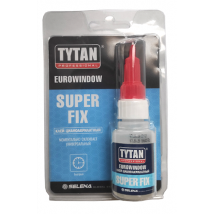 TYTAN Professional EUROWINDOW Super Fix клей цианоакрилатный 20 гр-НОВИНКА