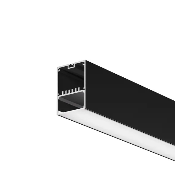 Алюминиевый профиль накладной-подвесной 50х70 (Черный, 2 м), ALM-5070-B-2M Led Strip 633017