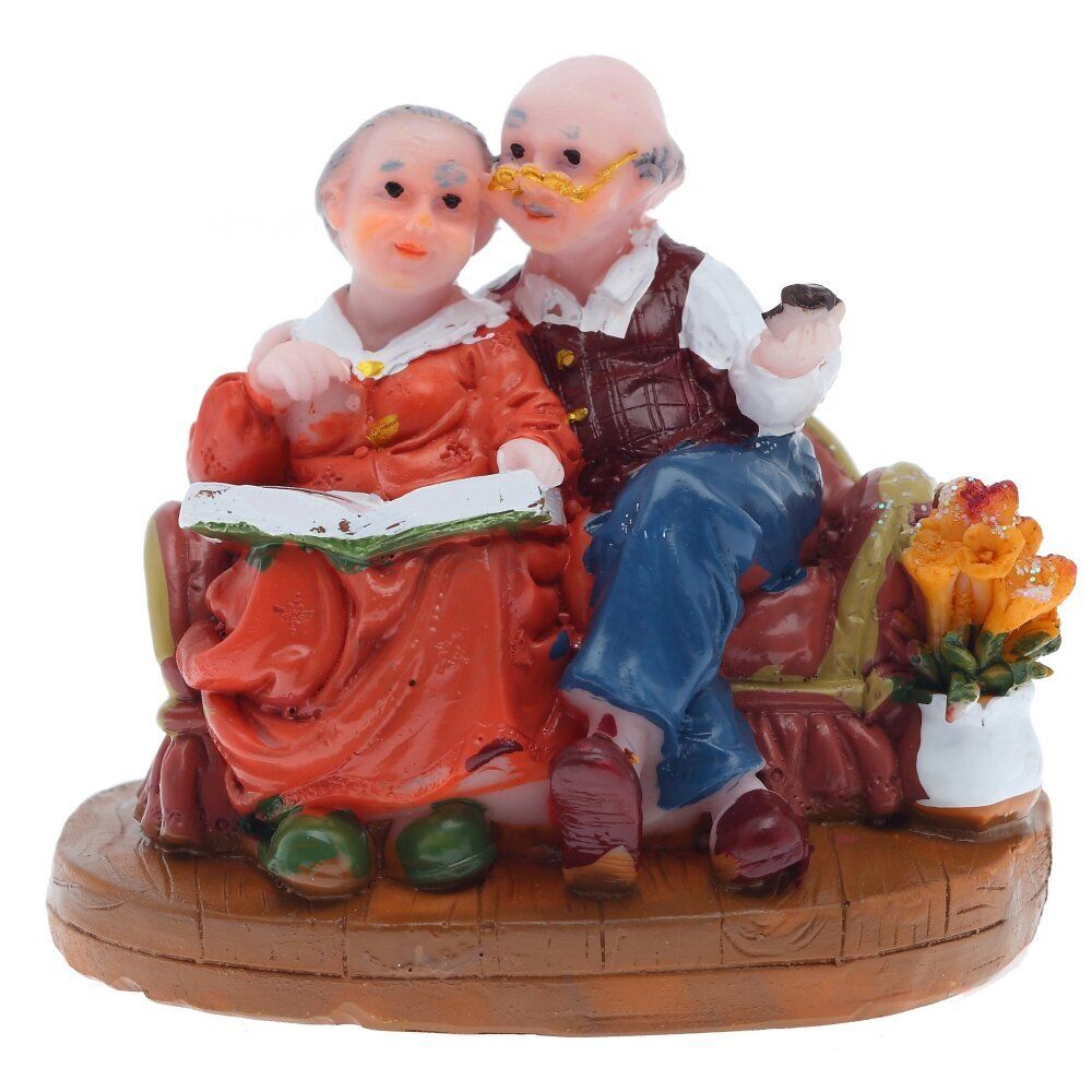 GAEM Фигурка декоративная "Бабушка с дедушкой", L8 W6 H7 см, 2в.