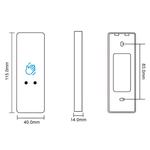 Кнопка выхода SafeEnvir SE-С4 размеры