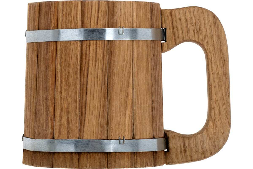 КРУЖКА БАННЫЕ ШТУЧКИ БОНДАРНАЯ 0,5 Л ДУБ