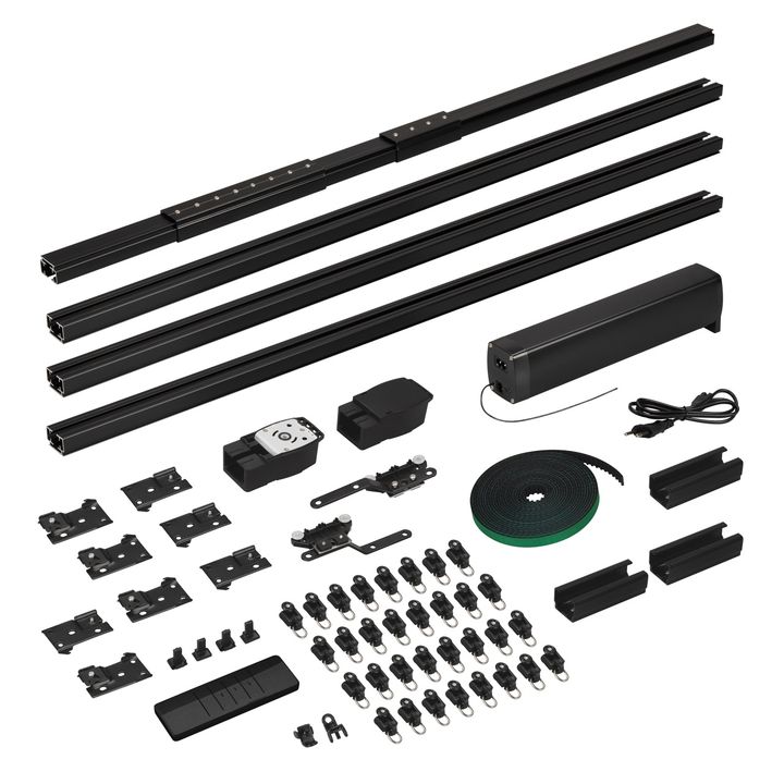 Карниз для штор с электроприводом Arlight CNK-M1-TY-RF-4M-BK 061463