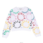 Свитшот STELLA McCARTNEY Белый/Принт: разноцветные круглые логотипы (Девочка)