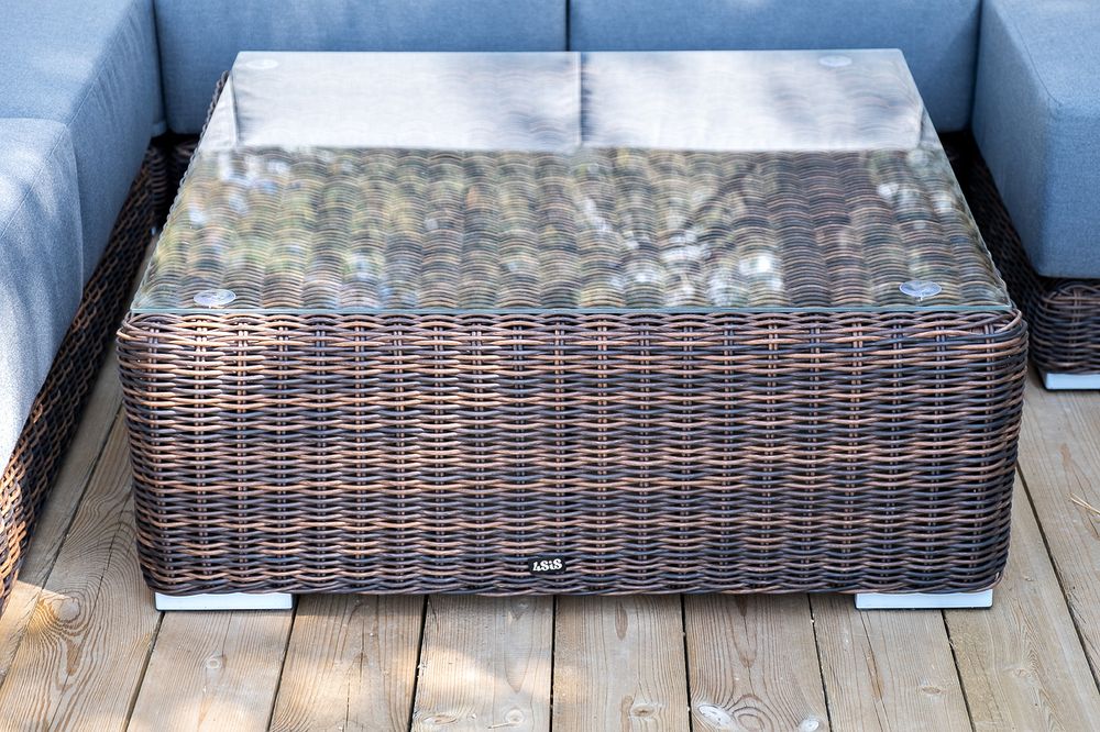 "Капри" трансформирующаяся лаунж-зона из искусственного ротанга, цвет коричневый