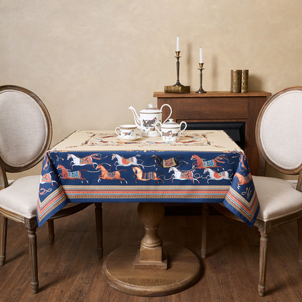 СКАТЕРТЬ "PASSAGE" 110Х140СМ ,БЕЖЕВЫЙ,100% ХЛОПОК С ПРОПИТКОЙ,ТВИЛ