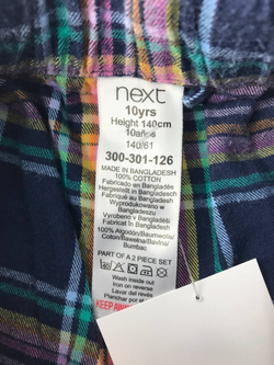 Шорты Next в клетку на 10 лет