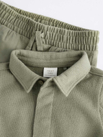 Лонгслив и джоггеры в комплекте для малышей Next K90-056, Хаки