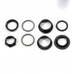 Рулевая колонка NECO, 1-1/8", резьбовая с переходом на 1", EC 34/25,-24T  EC 34/27, подшип. 5/32"x16- 2шт, высота 33,5мм, черн.(100)